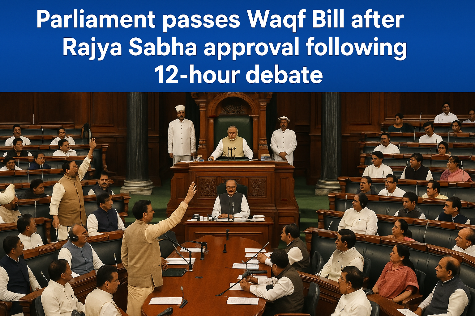 Parliament passes Waqf Bill after Rajya Sabha approval following 12-hour debate
