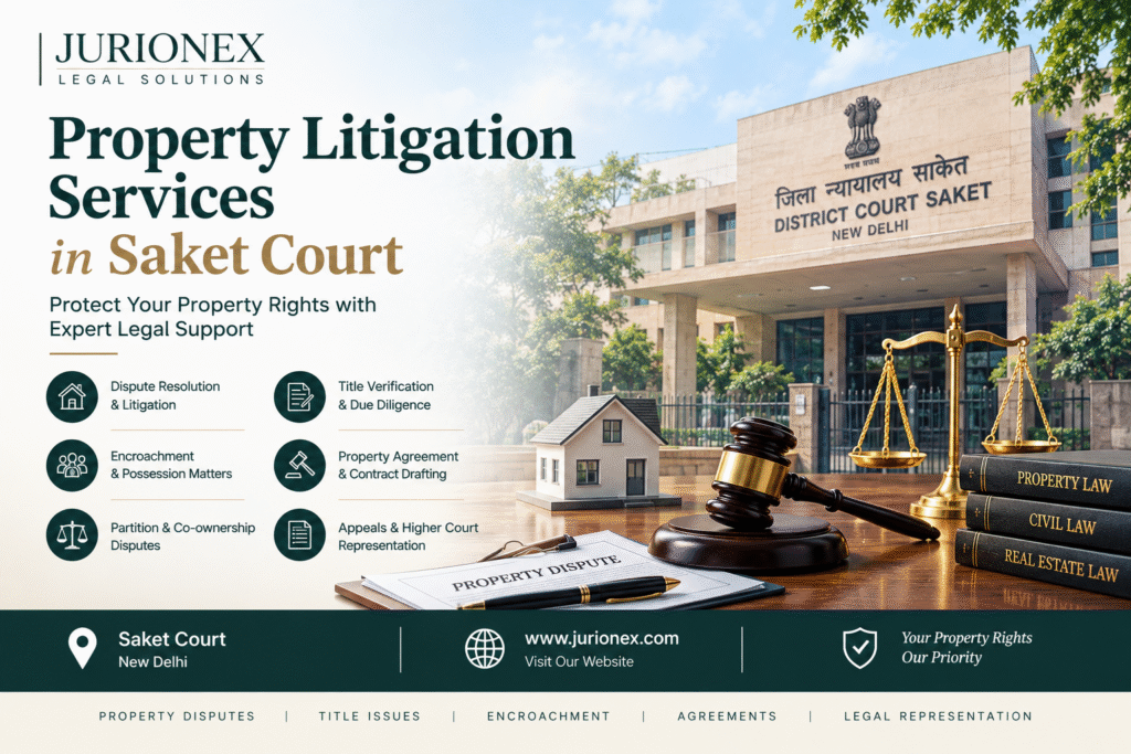 Property Litigation Services in Saket Court: Legal Support for Property Disputes